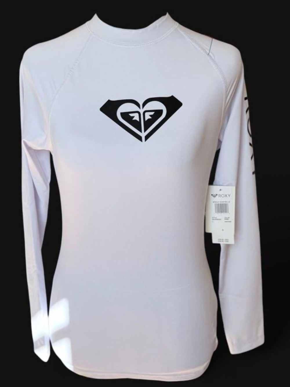 NWT Roxy Whole Hearted long sleeve rash guard, women’s size S 🌊🤍
